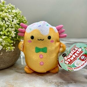 Bubble-Stuffed Squishy Friends- Axolotl Ginger Bread Man